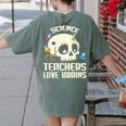 Science Teachers Love Brains Teachers Halloween Women's Comfort Colors T-Shirt Back Print Moss Science Teachers Love Brains Teachers Halloween Women's Comfort Colors T-Shirt Back Print Moss