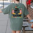 These Boots Are Made Teaching Western Cowboy Teacher Women's Comfort Colors T-Shirt Back Print Moss These Boots Are Made Teaching Western Cowboy Teacher Women's Comfort Colors T-Shirt Back Print Moss
