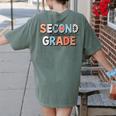 Second Grade Dream Team Back To School 2nd Grade Teacher Women's Comfort Colors T-Shirt Back Print Moss Second Grade Dream Team Back To School 2nd Grade Teacher Women's Comfort Colors T-Shirt Back Print Moss