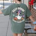 Silly Goose Spooky Teacher Club Halloween Witch Ghost Women's Comfort Colors T-Shirt Back Print Moss Silly Goose Spooky Teacher Club Halloween Witch Ghost Women's Comfort Colors T-Shirt Back Print Moss