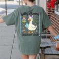 Silly Goose Teacher Club Silly Goose For Teacher Women's Comfort Colors T-Shirt Back Print Moss Silly Goose Teacher Club Silly Goose For Teacher Women's Comfort Colors T-Shirt Back Print Moss
