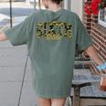 Sixth Grade Teacher Student Camouflage Back To School Women's Comfort Colors T-Shirt Back Print Moss