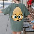 The Smart Seed Good Egg Teacher Halloween Costume Food Group Women's Comfort Colors T-Shirt Back Print Moss The Smart Seed Good Egg Teacher Halloween Costume Food Group Women's Comfort Colors T-Shirt Back Print Moss