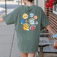 Solar System Learning Is Out Of This World Science Teacher Women's Comfort Colors T-Shirt Back Print Moss