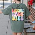Soul Bleach Teacher Staff First Day Of School Last Hugs & High Fives Lunch Lady Vibes Blue Classic Fit Women's Comfort Colors T-Shirt Back Print Moss Soul Bleach Teacher Staff First Day Of School Last Hugs & High Fives Lunch Lady Vibes Blue Classic Fit Women's Comfort Colors T-Shirt Back Print Moss