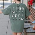 Space Science Student Teacher Leonard Moon Phases Men Women Kids Women's Comfort Colors T-Shirt Back Print Moss