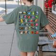 SPANISH ALPHABET MAESTRA SPANISH TEACHER Women's Comfort Colors T-Shirt Back Print Moss SPANISH ALPHABET MAESTRA SPANISH TEACHER Women's Comfort Colors T-Shirt Back Print Moss