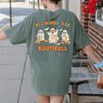 Special Education All Minds SPED Teacher Ghost Halloween Women's Comfort Colors T-Shirt Back Print Moss Special Education All Minds SPED Teacher Ghost Halloween Women's Comfort Colors T-Shirt Back Print Moss