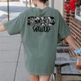 Special Education Squad Camo SPED Teacher Women's Comfort Colors T-Shirt Back Print Moss
