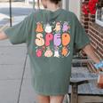 Special Education Teacher Ghosts Halloween SPED Teacher Women's Comfort Colors T-Shirt Back Print Moss