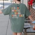 Special Education I Can Write A Goal For That Sped Teacher Women's Comfort Colors T-Shirt Back Print Moss