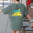 Specials Team Elementary School Teachers Cute Trendy Retro Women's Comfort Colors T-Shirt Back Print Moss