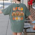 Sped Teacher Gobble Squad Thanksgiving Special Education Women's Comfort Colors T-Shirt Back Print Moss Sped Teacher Gobble Squad Thanksgiving Special Education Women's Comfort Colors T-Shirt Back Print Moss