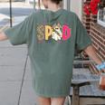 Sped Teacher Halloween Ghost Special Education Preppy Fall Women's Comfort Colors T-Shirt Back Print Moss Sped Teacher Halloween Ghost Special Education Preppy Fall Women's Comfort Colors T-Shirt Back Print Moss