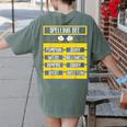 Spelling Bee Halloween Teachers Bee Spelling Competition Women's Comfort Colors T-Shirt Back Print Moss
