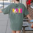 Spooky Halloween Teacher Para Counselor SPED Preppy Boo Kids Women's Comfort Colors T-Shirt Back Print Moss Spooky Halloween Teacher Para Counselor SPED Preppy Boo Kids Women's Comfort Colors T-Shirt Back Print Moss