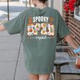 Spooky SPED Squad Special Education Teacher Halloween Ghost Women's Comfort Colors T-Shirt Back Print Moss Spooky SPED Squad Special Education Teacher Halloween Ghost Women's Comfort Colors T-Shirt Back Print Moss