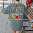 Spooky Syllables Halloween Teacher Student Education Women's Comfort Colors T-Shirt Back Print Moss Spooky Syllables Halloween Teacher Student Education Women's Comfort Colors T-Shirt Back Print Moss
