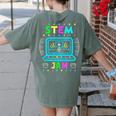 STEM Teacher Shirt STEM Teacher Tshirts STEM Is My Jam Women's Comfort Colors T-Shirt Back Print Moss
