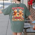 My Student Are Smart Cookies Pjs Christmas Xmas Teacher Women's Comfort Colors T-Shirt Back Print Moss My Student Are Smart Cookies Pjs Christmas Xmas Teacher Women's Comfort Colors T-Shirt Back Print Moss