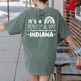 Support Public Education Teacher Red For Ed Indiana Women's Comfort Colors T-Shirt Back Print Moss Support Public Education Teacher Red For Ed Indiana Women's Comfort Colors T-Shirt Back Print Moss
