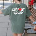 Support Squad Cute Heart Supportive Teacher Team Member Women's Comfort Colors T-Shirt Back Print Moss Support Squad Cute Heart Supportive Teacher Team Member Women's Comfort Colors T-Shirt Back Print Moss