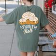 Synonym Roll Teacher And Grammar Geeks Pun For Men Women Kids Women's Comfort Colors T-Shirt Back Print Moss Synonym Roll Teacher And Grammar Geeks Pun For Men Women Kids Women's Comfort Colors T-Shirt Back Print Moss