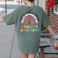 It Takes A Big Heart To Shape Little Minds Teacher Assistant Women's Comfort Colors T-Shirt Back Print Moss It Takes A Big Heart To Shape Little Minds Teacher Assistant Women's Comfort Colors T-Shirt Back Print Moss