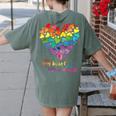 It Takes a Big Heart To Shape Little Minds Teacher Women's Comfort Colors T-Shirt Back Print Moss It Takes a Big Heart To Shape Little Minds Teacher Women's Comfort Colors T-Shirt Back Print Moss