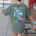 It Takes A Lot Of Sparkle To Be A Teacher Rainbow Fish For Men Women Women's Comfort Colors T-Shirt Back Print Moss It Takes A Lot Of Sparkle To Be A Teacher Rainbow Fish For Men Women Women's Comfort Colors T-Shirt Back Print Moss