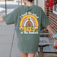 I Teach The Cutest Bees In The Beehive Teachers Day Women's Comfort Colors T-Shirt Back Print Moss