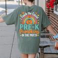 I Teach The Cutest Pre-K Pumpkin Teacher Student Halloween Women's Comfort Colors T-Shirt Back Print Moss I Teach The Cutest Pre-K Pumpkin Teacher Student Halloween Women's Comfort Colors T-Shirt Back Print Moss