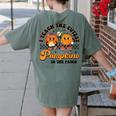 I Teach The Cutest Pumpkins In The Patch Halloween Teacher For Men Women Kids Women's Comfort Colors T-Shirt Back Print Moss I Teach The Cutest Pumpkins In The Patch Halloween Teacher For Men Women Kids Women's Comfort Colors T-Shirt Back Print Moss