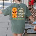 I Teach The Cutest Pumpkins In The Patch Infant Teacher Women's Comfort Colors T-Shirt Back Print Moss I Teach The Cutest Pumpkins In The Patch Infant Teacher Women's Comfort Colors T-Shirt Back Print Moss