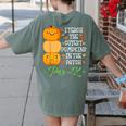 I Teach Cutest Pumpkins In Patch Thanksgiving Teacher Pre-K For Men Women Women's Comfort Colors T-Shirt Back Print Moss I Teach Cutest Pumpkins In Patch Thanksgiving Teacher Pre-K For Men Women Women's Comfort Colors T-Shirt Back Print Moss