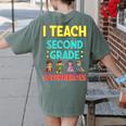 I Teach Second Grade Superheroes Teacher Superhero Women's Comfort Colors T-Shirt Back Print Moss I Teach Second Grade Superheroes Teacher Superhero Women's Comfort Colors T-Shirt Back Print Moss