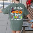I Teach The Smartest Pumpkins The Patch Teacher Fall Season For Men Women Kids Women's Comfort Colors T-Shirt Back Print Moss I Teach The Smartest Pumpkins The Patch Teacher Fall Season For Men Women Kids Women's Comfort Colors T-Shirt Back Print Moss