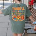 Teach Thanksgiving Teacher Thankful For My Preschool Turkeys Women's Comfort Colors T-Shirt Back Print Moss Teach Thanksgiving Teacher Thankful For My Preschool Turkeys Women's Comfort Colors T-Shirt Back Print Moss