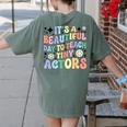 Teach Tiny Actors Theater Drama Teacher Drama Teaching Women's Comfort Colors T-Shirt Back Print Moss Teach Tiny Actors Theater Drama Teacher Drama Teaching Women's Comfort Colors T-Shirt Back Print Moss