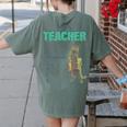 I Am A Teacher Alcoholic Cat Beer Feline Men Women Women's Comfort Colors T-Shirt Back Print Moss I Am A Teacher Alcoholic Cat Beer Feline Men Women Women's Comfort Colors T-Shirt Back Print Moss