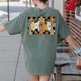 Teacher Appreciation Boho Floral Leopard Checkered Women's Comfort Colors T-Shirt Back Print Moss Teacher Appreciation Boho Floral Leopard Checkered Women's Comfort Colors T-Shirt Back Print Moss