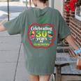 Teacher Celebrating 30 Years Of Teaching Students School Women's Comfort Colors T-Shirt Back Print Moss Teacher Celebrating 30 Years Of Teaching Students School Women's Comfort Colors T-Shirt Back Print Moss