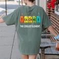 Teacher The Coolest Element Chemistry Periodic Table Science Women's Comfort Colors T-Shirt Back Print Moss Teacher The Coolest Element Chemistry Periodic Table Science Women's Comfort Colors T-Shirt Back Print Moss
