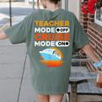 Teacher Cruise Shirt Cruise Mode Men Women Women's Comfort Colors T-Shirt Back Print Moss Teacher Cruise Shirt Cruise Mode Men Women Women's Comfort Colors T-Shirt Back Print Moss