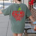Teacher Day T Shirt Appreciation Day Apple Teach Learn Women's Comfort Colors T-Shirt Back Print Moss Teacher Day T Shirt Appreciation Day Apple Teach Learn Women's Comfort Colors T-Shirt Back Print Moss
