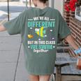 Teacher We All Different But In This Class We Swim Together Women's Comfort Colors T-Shirt Back Print Moss Teacher We All Different But In This Class We Swim Together Women's Comfort Colors T-Shirt Back Print Moss