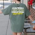 Teacher Educational Superhero School Teachers Women's Comfort Colors T-Shirt Back Print Moss Teacher Educational Superhero School Teachers Women's Comfort Colors T-Shirt Back Print Moss