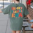 In My Teacher Era First Day Of School Back To School Retro Women's Comfort Colors T-Shirt Back Print Moss In My Teacher Era First Day Of School Back To School Retro Women's Comfort Colors T-Shirt Back Print Moss