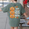 Teacher Halloween Tshirts I Teach The Cutest Pumpkins Women's Comfort Colors T-Shirt Back Print Moss Teacher Halloween Tshirts I Teach The Cutest Pumpkins Women's Comfort Colors T-Shirt Back Print Moss