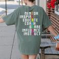 Teacher Inspirational Educator Favorite School Teacher Men Women Girls Kids Women's Comfort Colors T-Shirt Back Print Moss Teacher Inspirational Educator Favorite School Teacher Men Women Girls Kids Women's Comfort Colors T-Shirt Back Print Moss